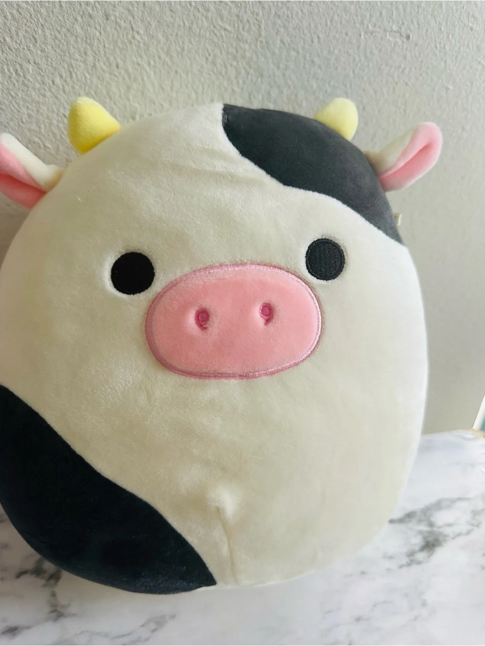 Squishmallows Connor Cow 8” Plush Kellytoy Black & White No Hang Tag